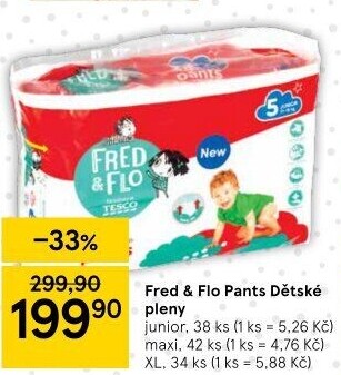 Pleny dětské Pants Fred&amp