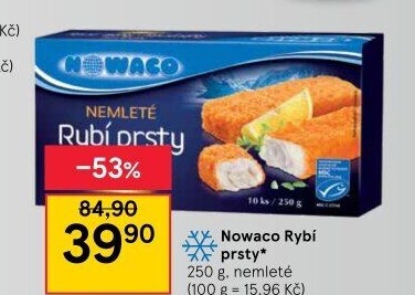 Rybí prsty nemleté mražené Nowaco Premium