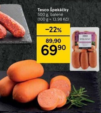 Špekáčky Tesco