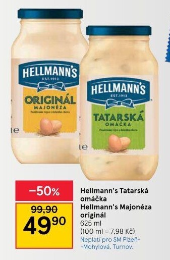 Tatarská omáčka Hellmann'