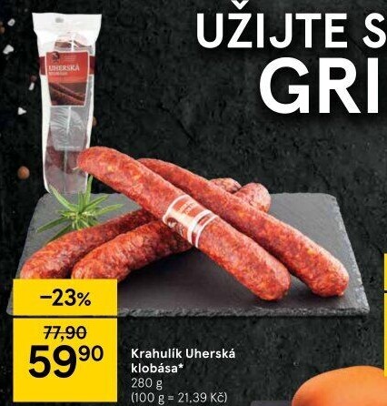 Uherská klobása Krahulík