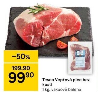 Vepřová plec bez kosti Tesco