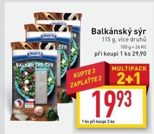 Balkánský sýr Madeta