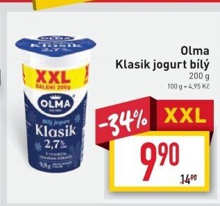 Bílý jogurt Klasik Olma