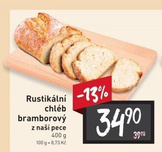 Chléb bramborový rustikální