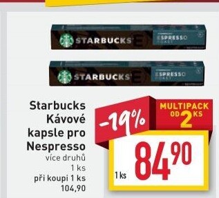 Kapsle Nespresso Starbucks