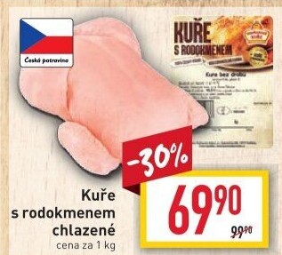 Kuře s rodokmenem Vodňanské kuře