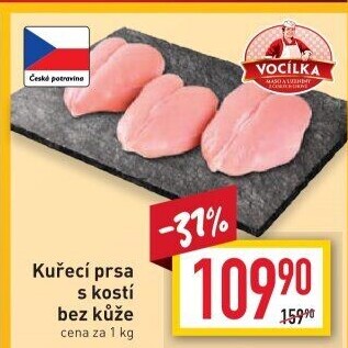 Kuřecí prsa s kostí Vocílka