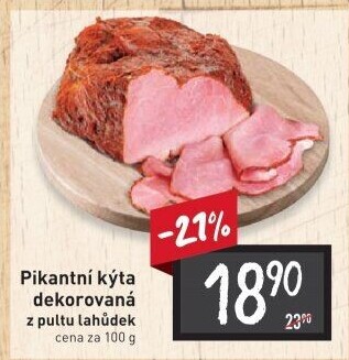 Kýta dekorovaná pikantní