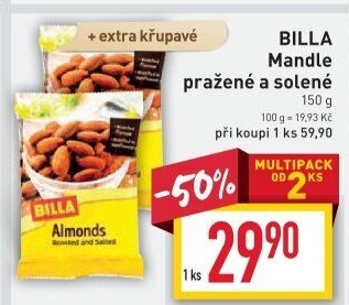 Pražené mandle Billa