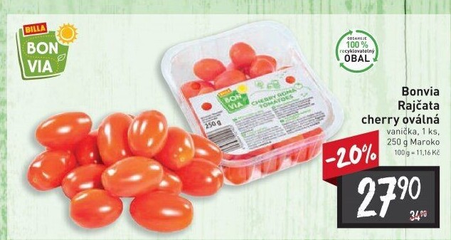 Rajčata cherry Billa Bonvia