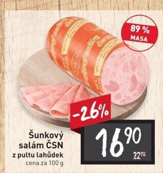 Salám šunkový ČSN 1977 Le&amp