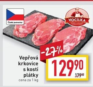 Vepřová krkovice s kostí Vocílka