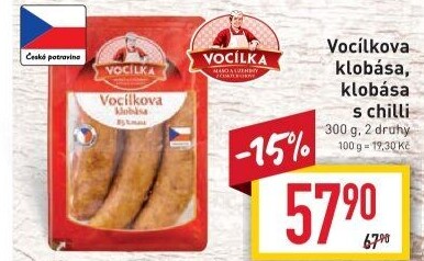 Vocílkova klobása Vocílka
