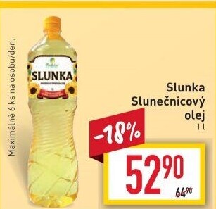 Slunečnicový olej Slunka Fabio