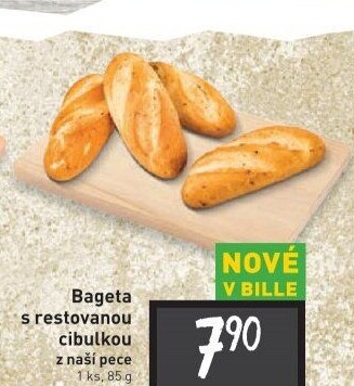 Bageta s cibulkou