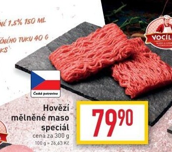 Hovězí mleté maso speciál Vocílka