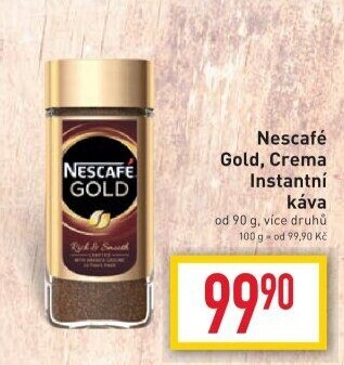 Instantní kávy Nescafé Gold