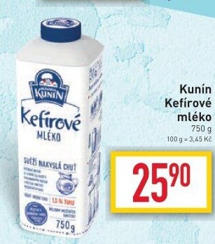 Kefírové mléko Kunín