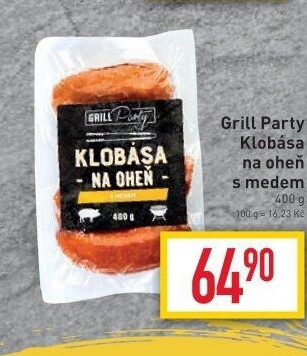 Klobása na oheň s medem Grill Party