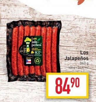 Klobásy na grilování Los Jalapeňos Kostelecké uzeniny