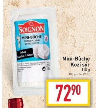 Kozí sýr Mini Buche Soignon