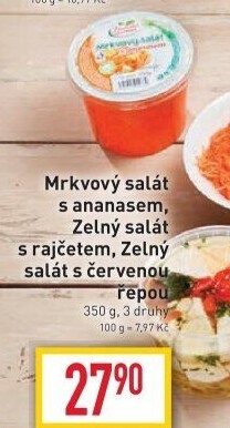 Mrkvový salát s ananasem Jihočeská zelenina