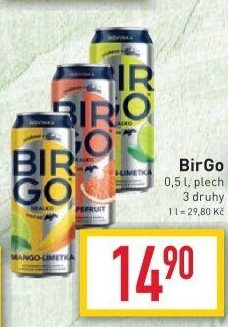 Nápoj pivní mix nealkoholický Birgo