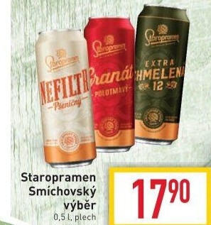 Piva Smíchovský výběr Staropramen