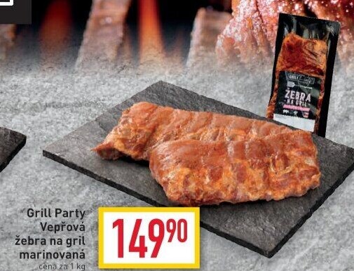 Vepřová žebra marinovaná na gril Grill Party