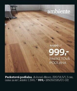PARKETOVÁ PODLAHA DUB RUSTIKAL