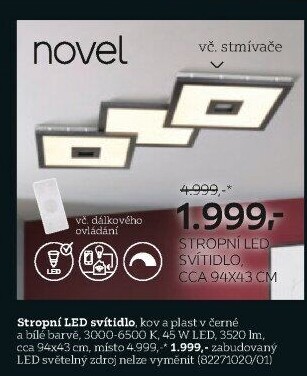 STROPNÍ LED SVÍTIDLO