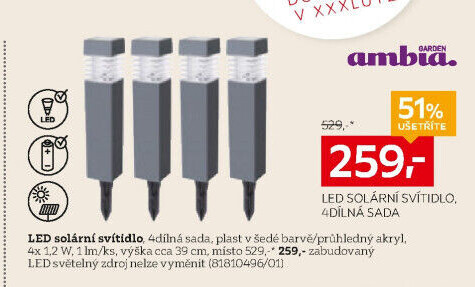 SADA SOLÁRNÍCH SVÍTIDEL