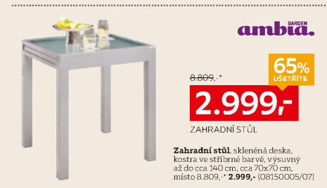 ZAHRADNÍ STŮL