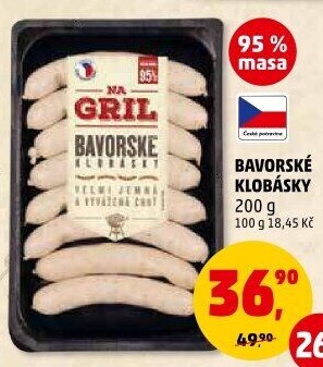 Bavorská klobása Na gril Penny