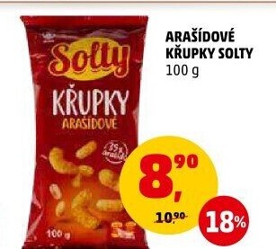 Křupky arašídové Solty