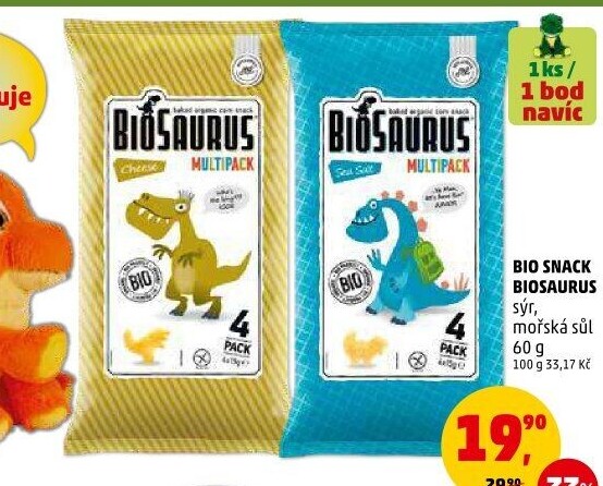 Křupky kukuřičné bez lepku Biosaurus