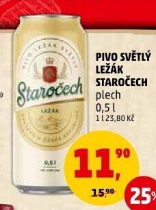 Pivo světlý ležák Staročech