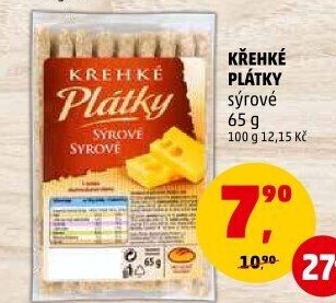 Plátky křehké Michelské pekárny