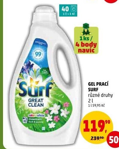 Prací gel Surf