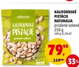 Pražené pistácie kalifornské Naturalia