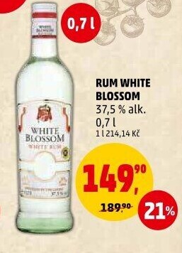 Rum bílý White Blossom Pabst &amp