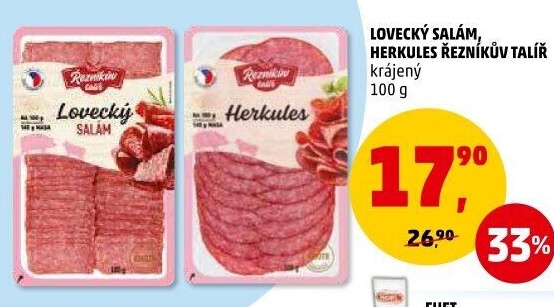 Salám lovecký Řezníkův talíř