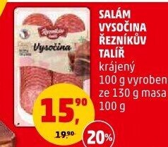 Salám Vysočina Řezníkův talíř