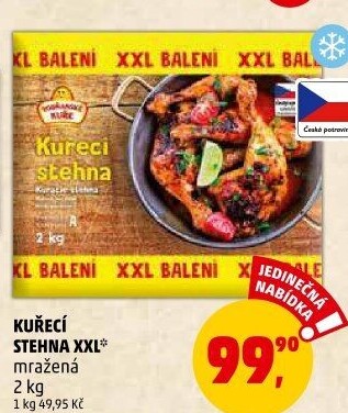 Stehna kuřecí mražená Vodňanské kuře