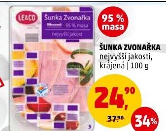 Šunka Zvonařka nejvyšší jakosti LE&amp