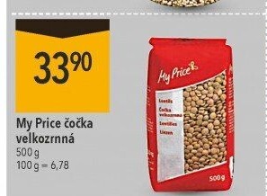 Čočka velkozrnná My Price