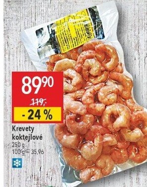 Krevety koktejlové mražené