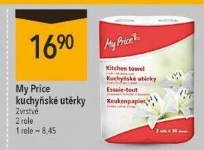 Utěrky kuchyňské 2vrstvé My Price