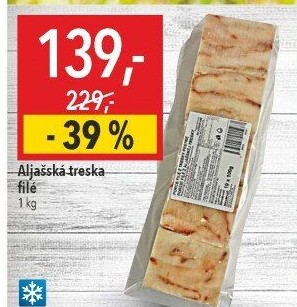 Aljašská treska filé mražená
